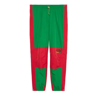 Pre-owned Gucci Men's  X The North Face Pant In Green/red In Multi