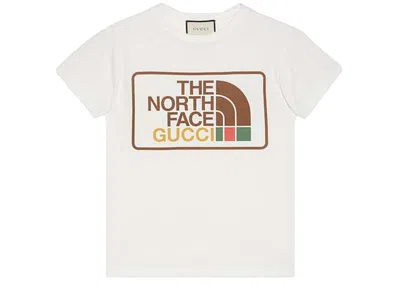 Pre-owned Gucci Men's  X The North Face Print Cotton T-shirt In Beige In Sand