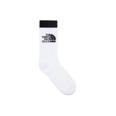 Pre-owned Gucci Men's  X The North Face Socks In White