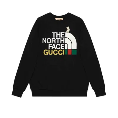 Pre-owned Gucci Men's  X The North Face Sweatshirt In Black