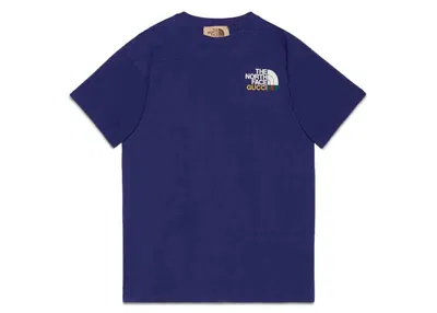 Pre-owned Gucci Men's  X The North Face T-shirt In Blue