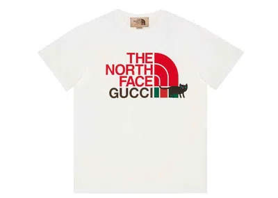 Pre-owned Gucci Men's  X The North Face T-shirt In Off/white
