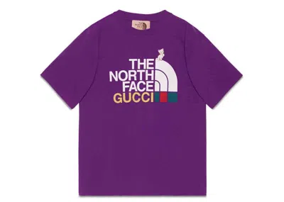 Pre-owned Gucci Men's  X The North Face T-shirt In Purple