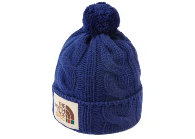 Pre-owned Gucci Men's  X The North Face Wool Hat In Blue