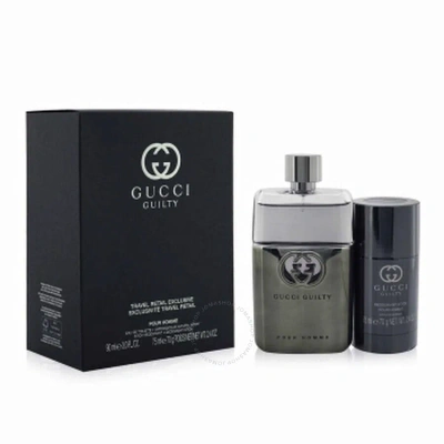 Gucci Men's Guilty Pour Homme Gift Set Fragrances 3616303030902 In Orange