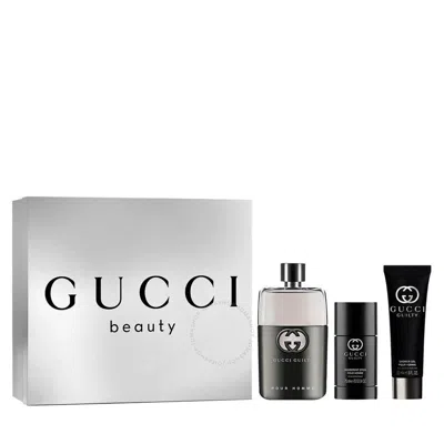 Gucci Men's Guilty Pour Homme Gift Set Fragrances 3616305447715 In White