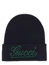 Gucci Logo Beanie In Blue