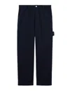 Gucci Men Heavy Cotton Canvas Trousers In Black
