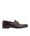 Gucci Horsebit Leather Loafers In Brown
