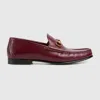 Gucci Horsebit-deatil Leather Loafers In Silver