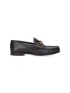 Gucci Horsebit Leather Loafers In Black