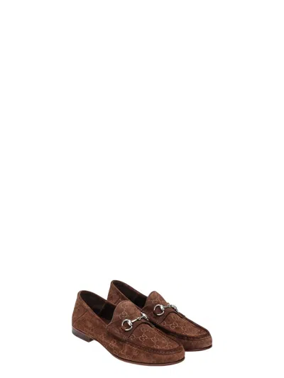 GUCCI MEN'S HORSEBIT 1953 SUEDE LOAFERS