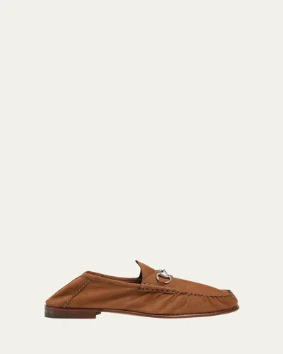 GUCCI MEN'S HORSEBIT 1953 SUEDE LOAFERS