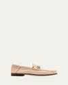 Gucci Men's Horsebit 1953 Suede Loafers In Gold