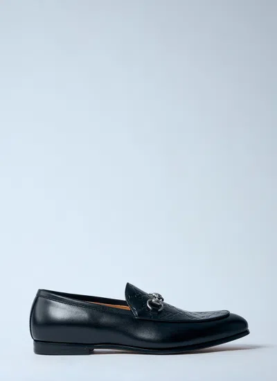 Gucci Men Horsebit Loafers In Black