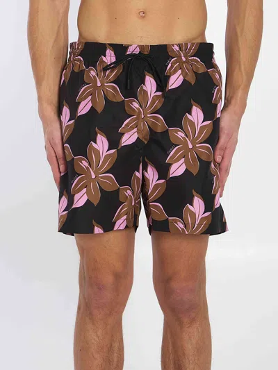GUCCI GUCCI MEN INFINITY PRINT SWIMSUIT