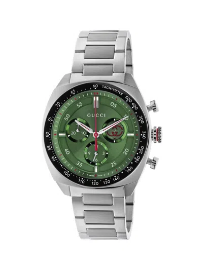 GUCCI MEN'S INTERLOCKING G STAINLESS STEEL CHRONOGRAPH WATCH/41MM