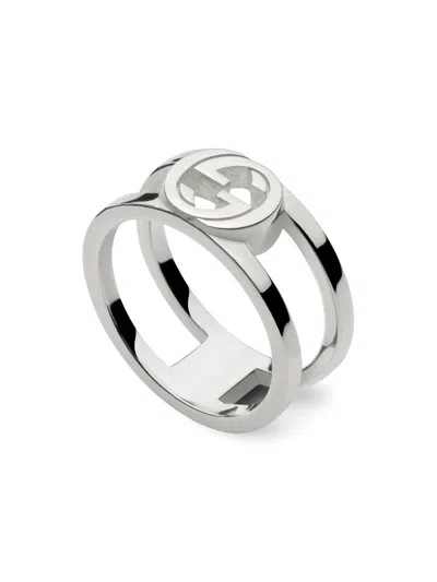 Gucci Men's Interlocking G Sterling Silver Ring