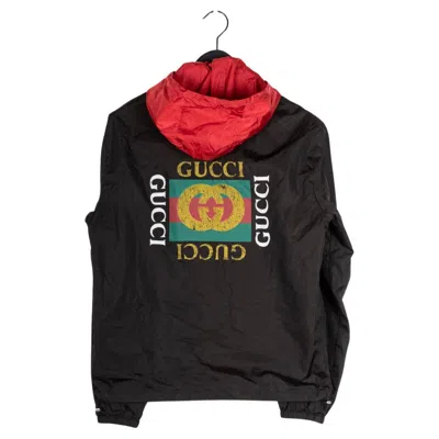 Pre-owned Gucci Men Jacket Bomber Hooded Size It48 – M/l, S1356 In Black