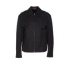 Gucci Black Jacket With Classic Collar And Web Motif On The Waist In Cotton Man In Black