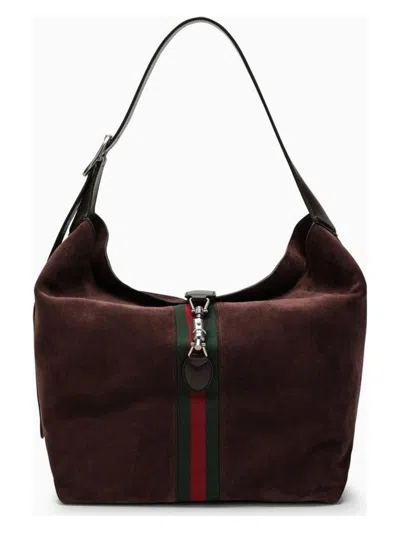 GUCCI MEN'S JACKIE 1961 CHOCOLATE SHOULDER BAG