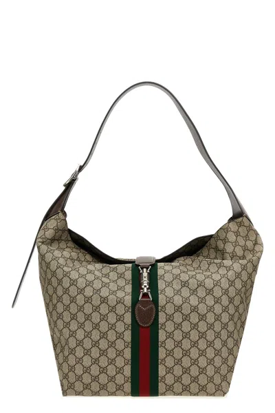 Gucci Messenger Bag With Logo In Multicolor
