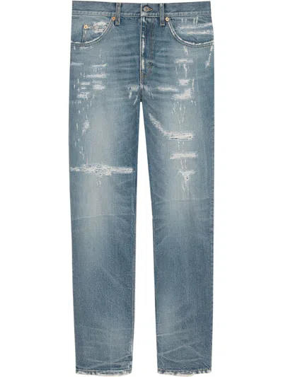 Gucci Men's Jeans Rotos In Sw 4009
