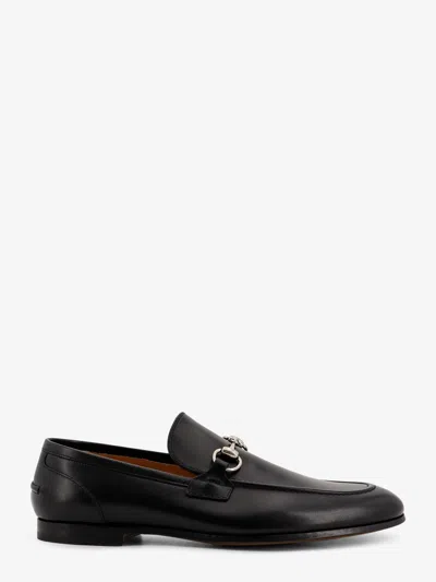 Gucci Men Jordaan Leather Loafers In Black