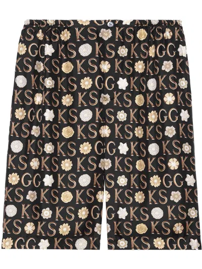 GUCCI MEN'S KEN SCOTT KNEE - LENGTH SHORTS