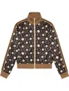Gucci Black Ken Scott Edition Print Zip-up Track Jacket In Black