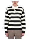 Gucci Knitted Polo In Ivory