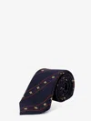 Gucci Men Labour Silk Tie In Blue