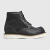 Gucci Men's Lace-up Ankle Boot In Black