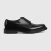 Gucci Logo-lettering Derby Shoes In Black