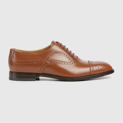 Gucci Men's Lace-up Shoe In Brown