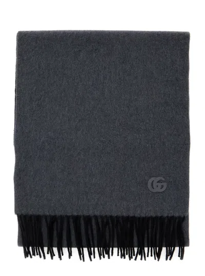 Gucci Men Lana Con Frange In Black