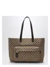 Gucci Large Shopping Bag In Gg Fabric