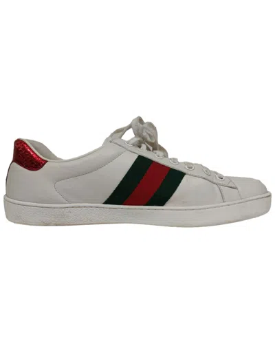 Gucci Men's Leather Ace Bee Low-top Sneaker (authentic Pre-loved) In Multi