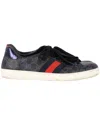Gucci Men's Leather Ace Supreme Sneaker (authentic Pre-loved) In Multi