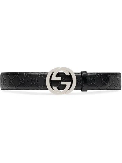 Gucci Signature Belt In Black