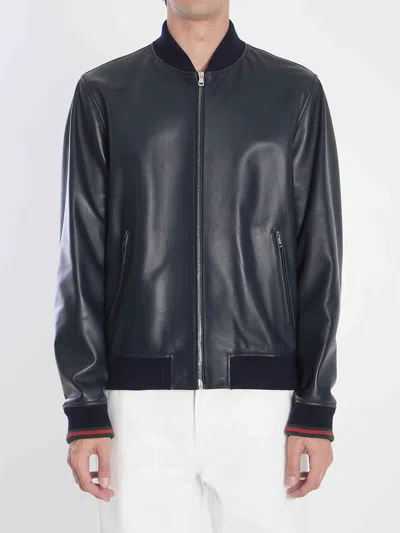 GUCCI GUCCI MEN LEATHER JACKET