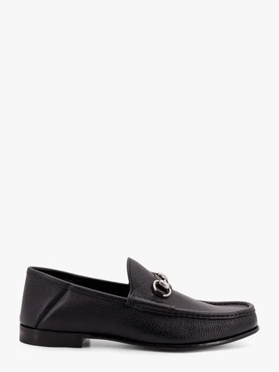Gucci Men Leather Loafer With Iconic Horsebit