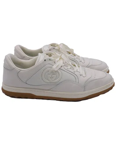 GUCCI GUCCI MEN'S LEATHER MAC80 LACE-UP SNEAKER (AUTHENTIC PRE-LOVED)