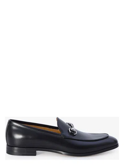 Gucci Men's Leather Moccasin With Horsebit Loafer In Black