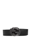 Gucci Men Leather Reversible Belt In Multicolor