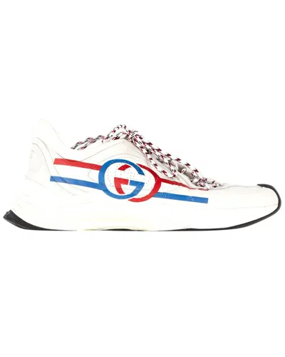 GUCCI GUCCI MEN'S LEATHER RUN LOW TOP SNEAKER (AUTHENTIC PRE-LOVED)