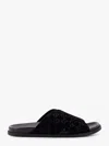Gucci Men Leather Slides With All-over Gg Motif