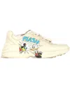 Gucci Men's Leather X Disney Rhyton Flash Low Top Sneaker (authentic Pre-  Loved) In White