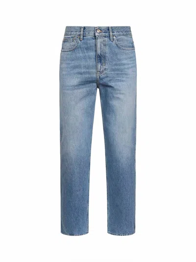 Gucci Men Slim-fit Pants In Certified Cotton Denim In Blue