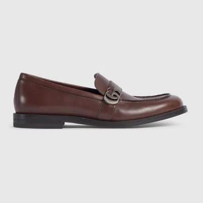 Gucci Men's Loafer With Double G In Multi